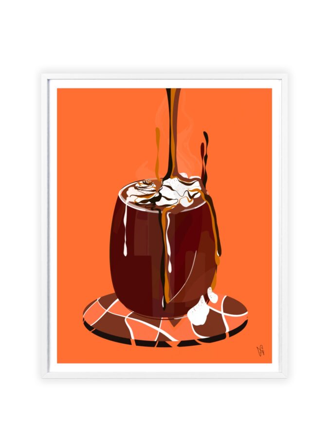 Hot Chocolate Poster, Framed
