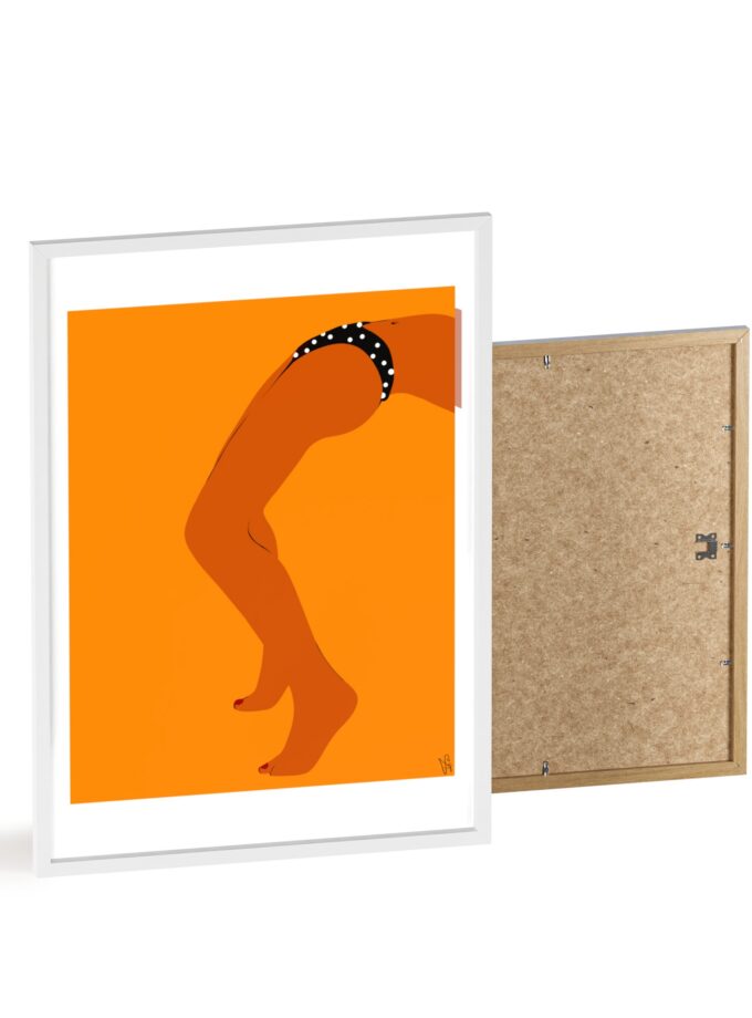 Sun Bath Poster, Framed