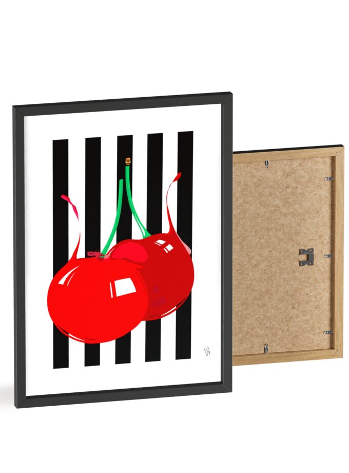 Cherries Poster, Framed