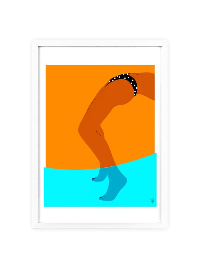 Pool Bridge Poster, Framed