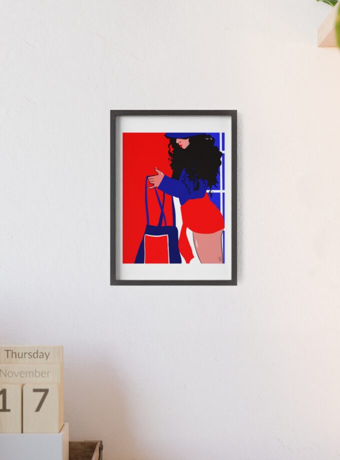 Beach Day Poster, Framed