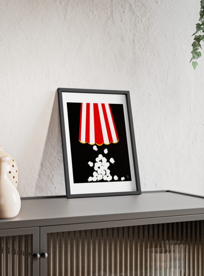 Let's Stay In Poster, Framed