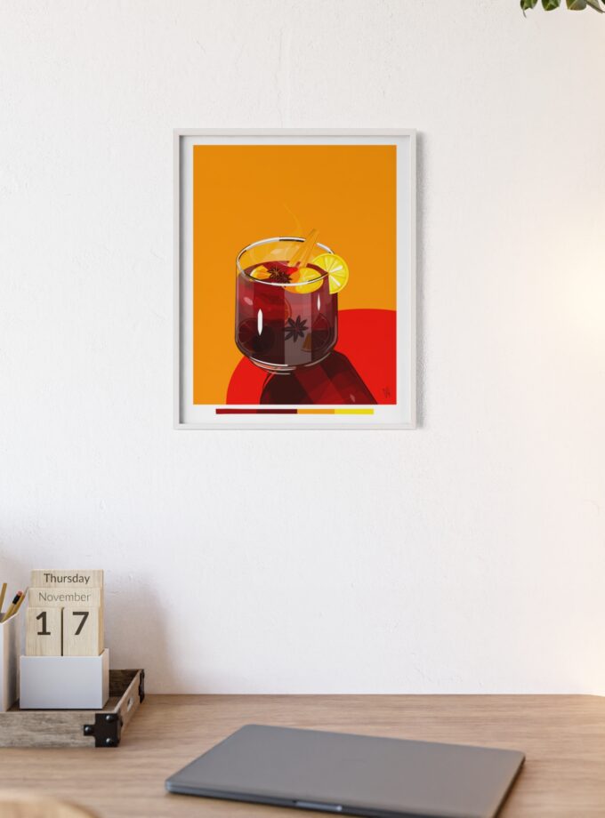 Mulled Wine Poster, Framed