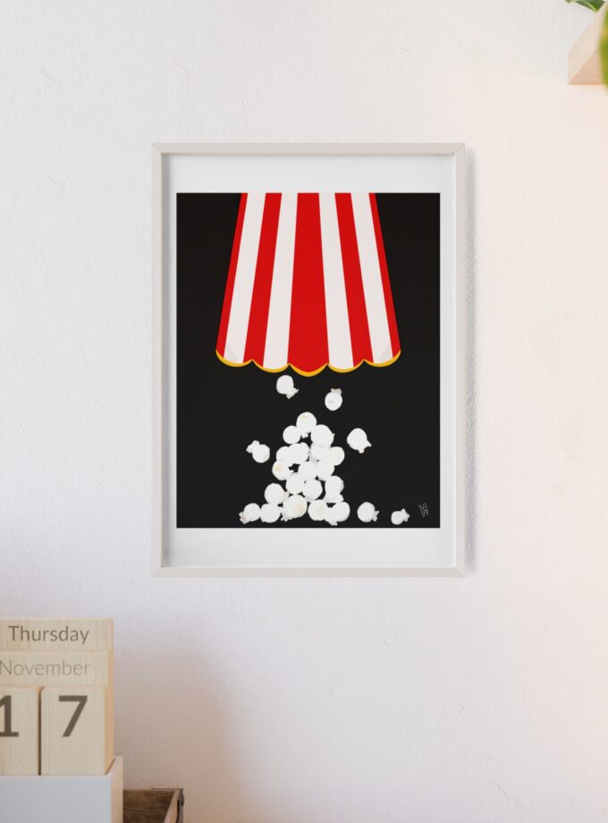 Let's Stay In Poster, Framed