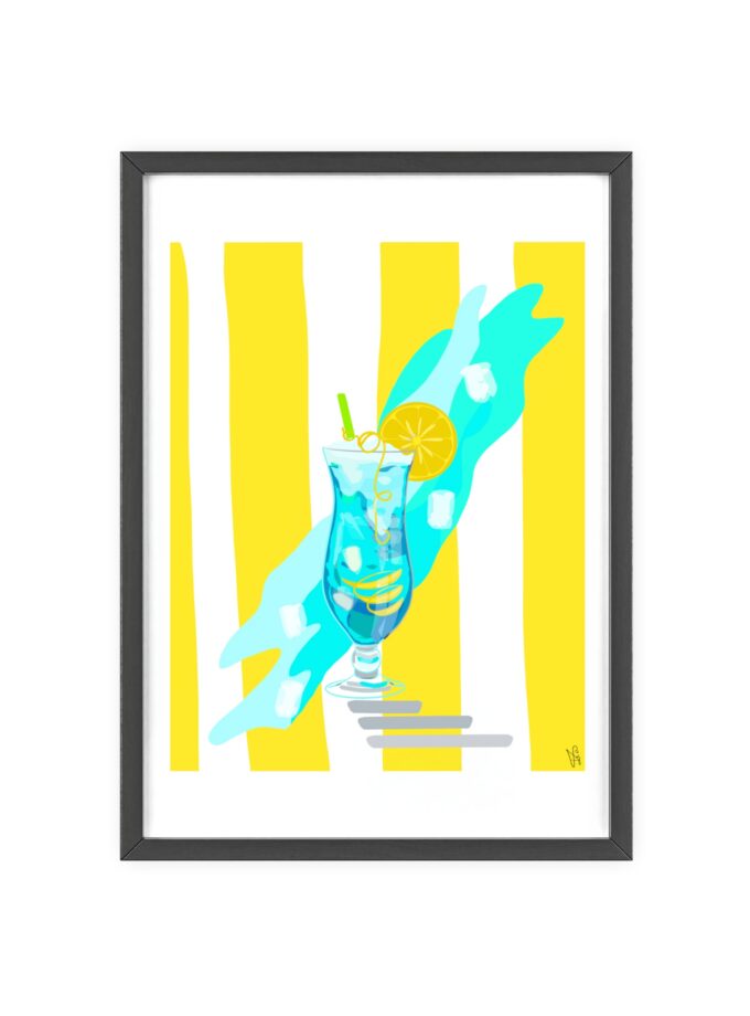 Blue Lagoon Poster, Framed