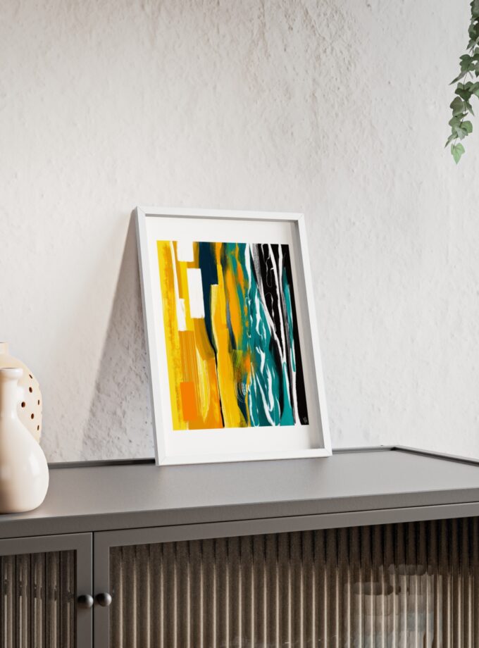 Midnight Swim Poster, Framed