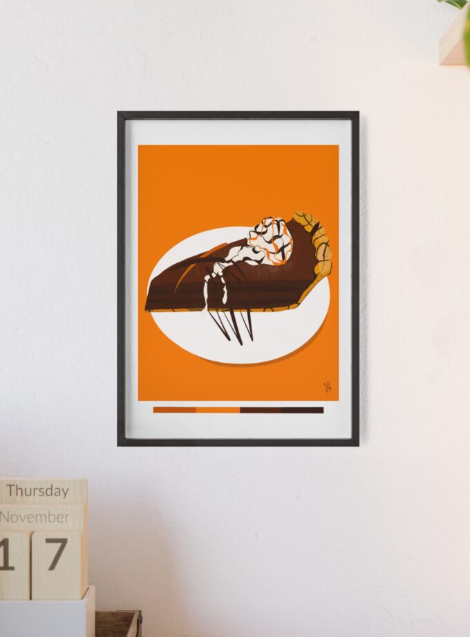 Chocolate Pie Poster, Framed
