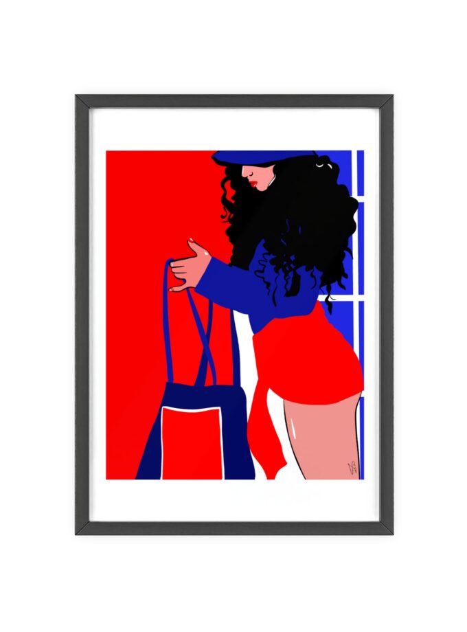 Beach Day Poster, Framed