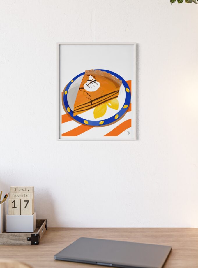 Pumpkin Pie Poster, Framed