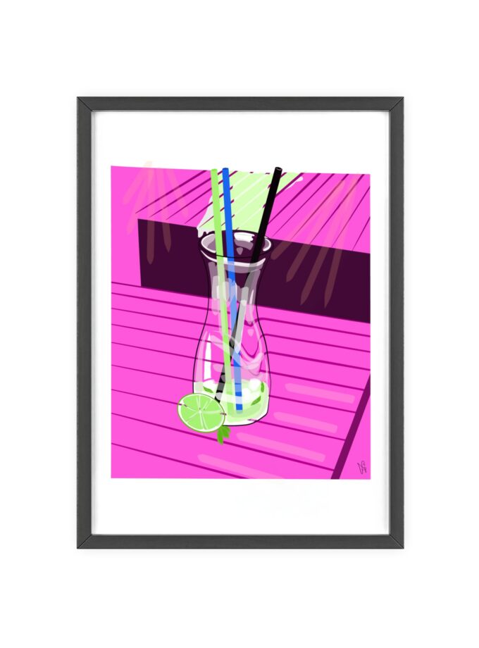 Mojito In Starigrad Poster, Framed