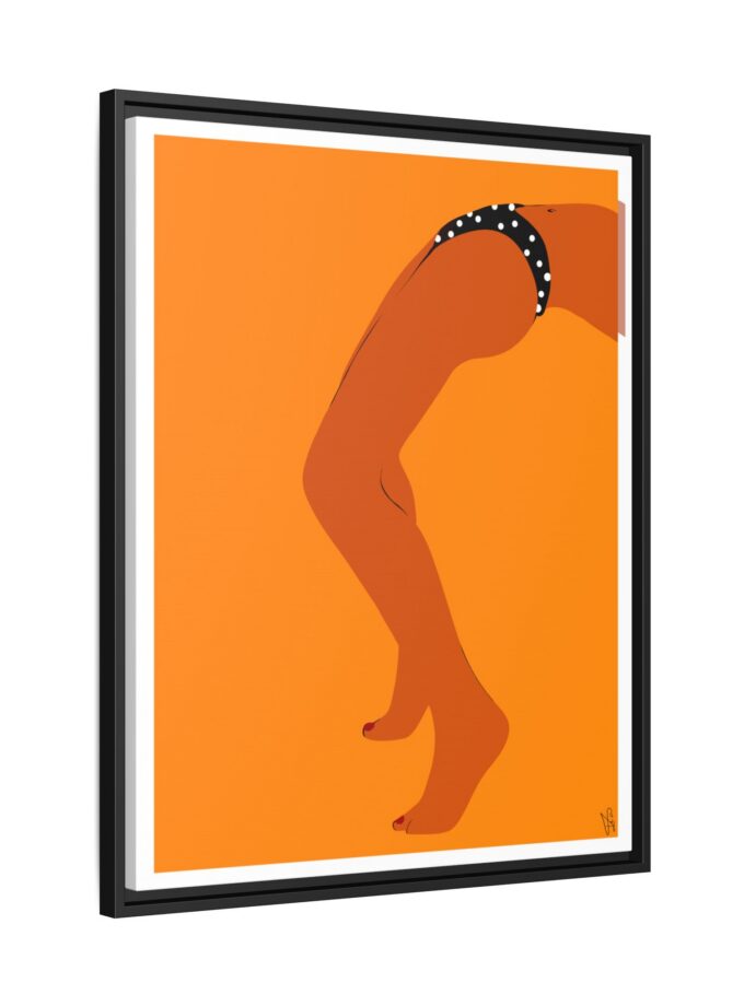 Sun Bath Canvas, Framed