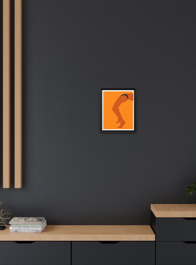 Sun Bath Canvas, Framed