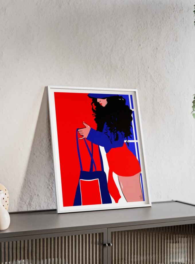 Beach Day Poster, Framed