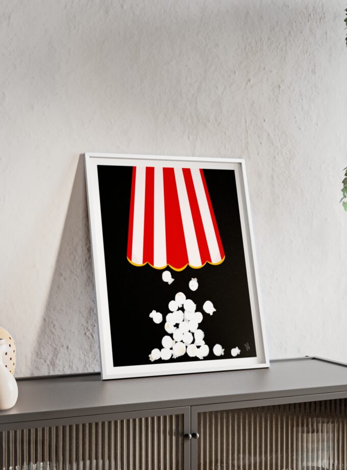 Let's Stay In Poster, Framed