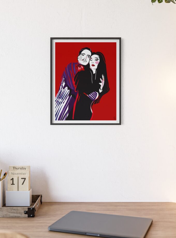 90' Bloody Halloween Poster, Framed