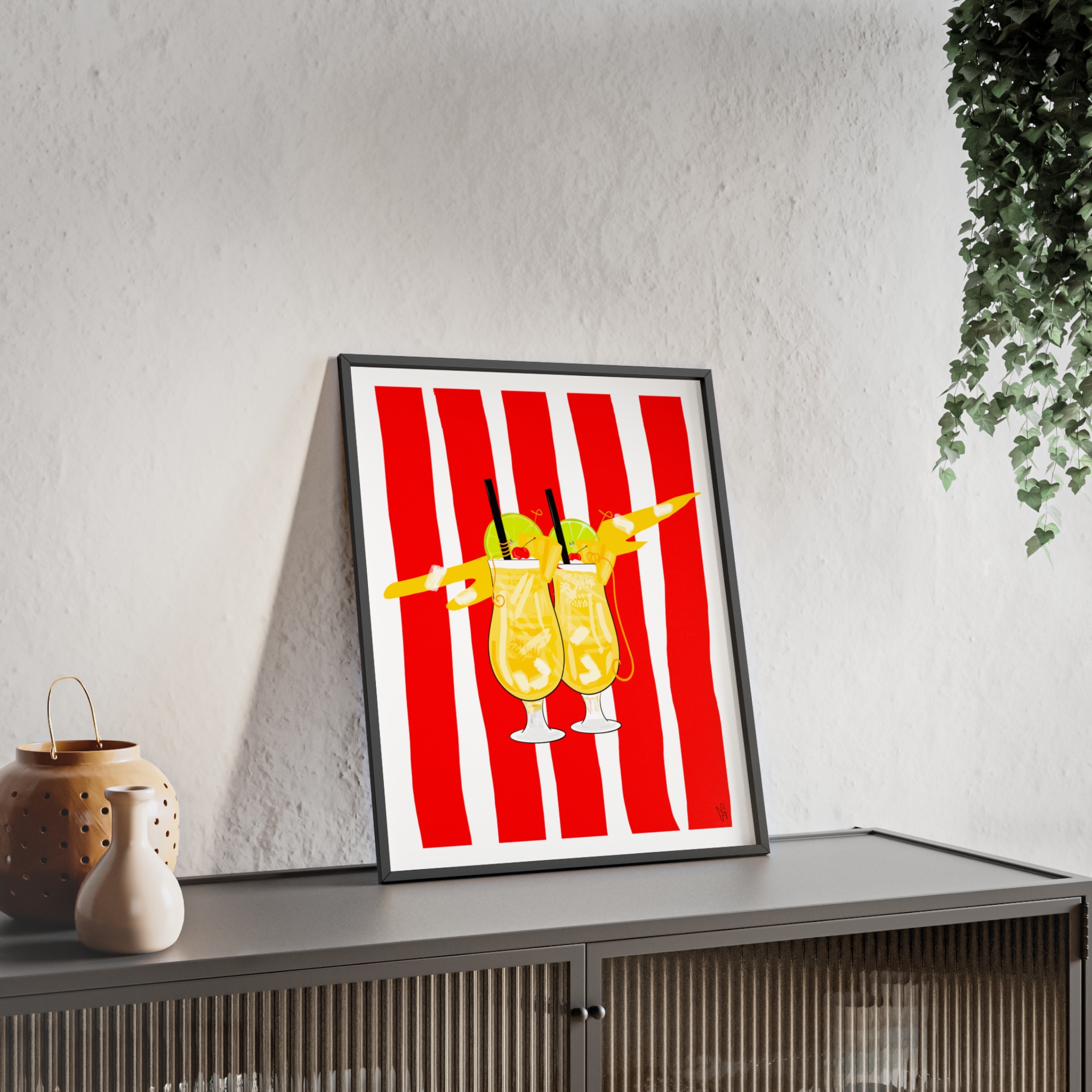 Pina Colada Poster, Framed - Image 3