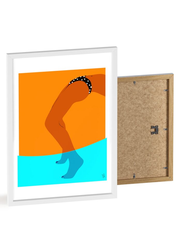 Pool Bridge Poster, Framed