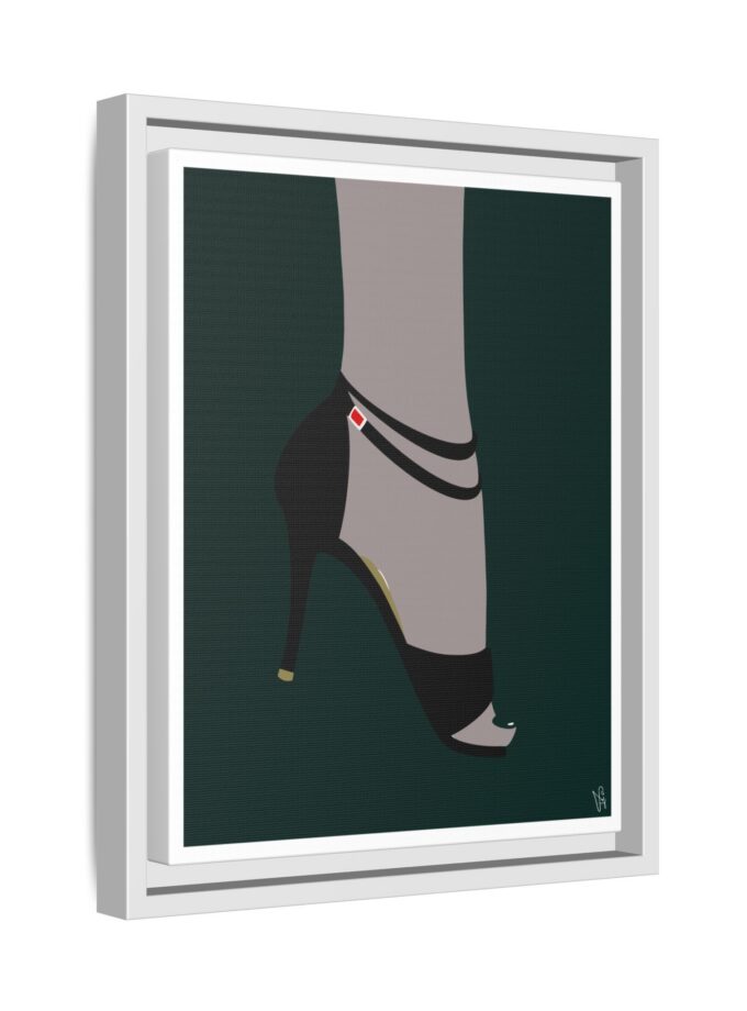 Emerald Canvas, Framed