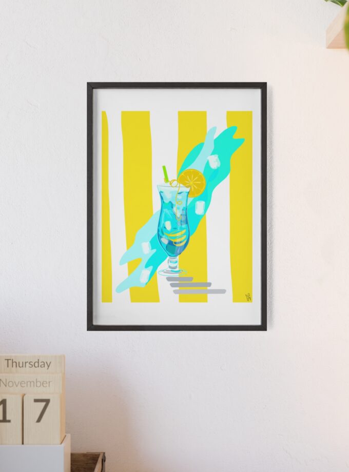 Blue Lagoon Poster, Framed