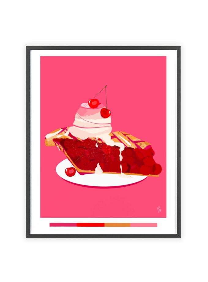 Cherry Pie Poster, Framed