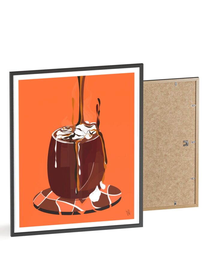Hot Chocolate Poster, Framed