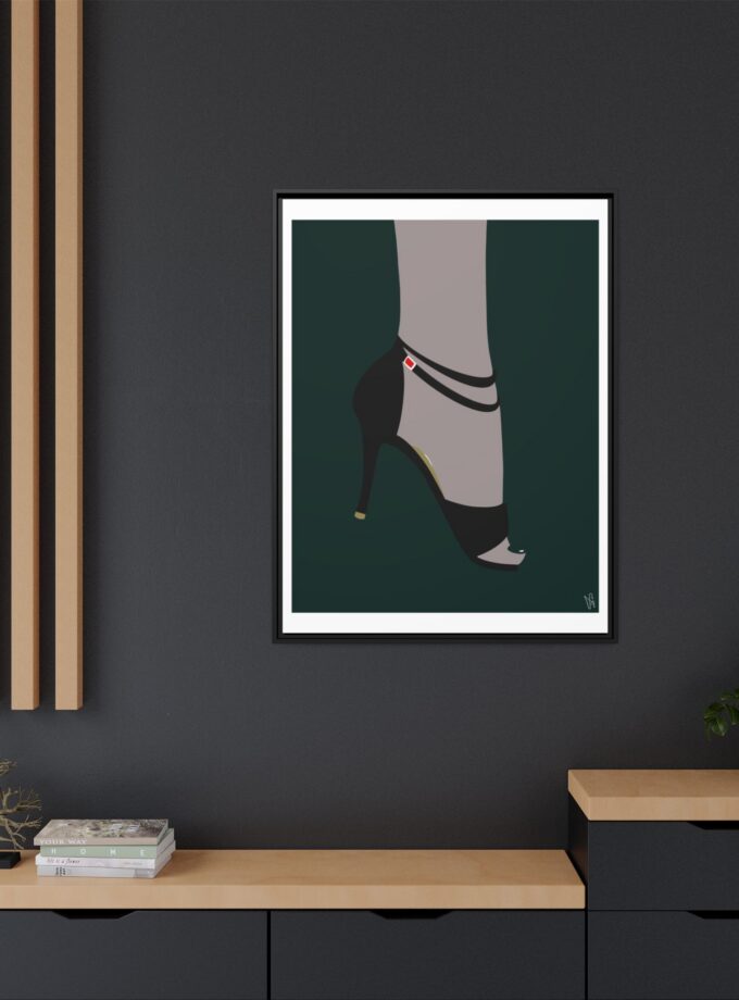 Emerald Canvas, Framed