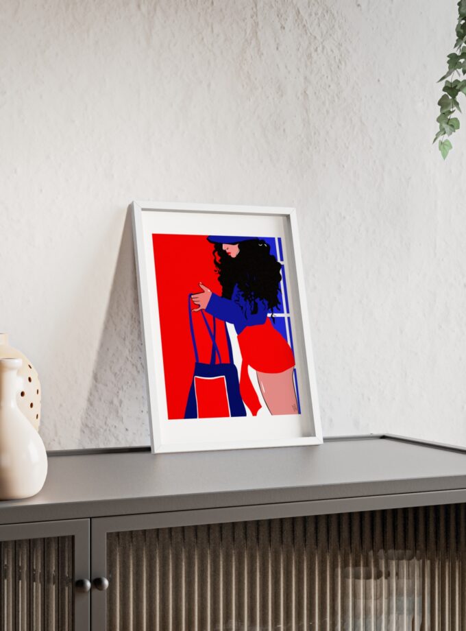 Beach Day Poster, Framed