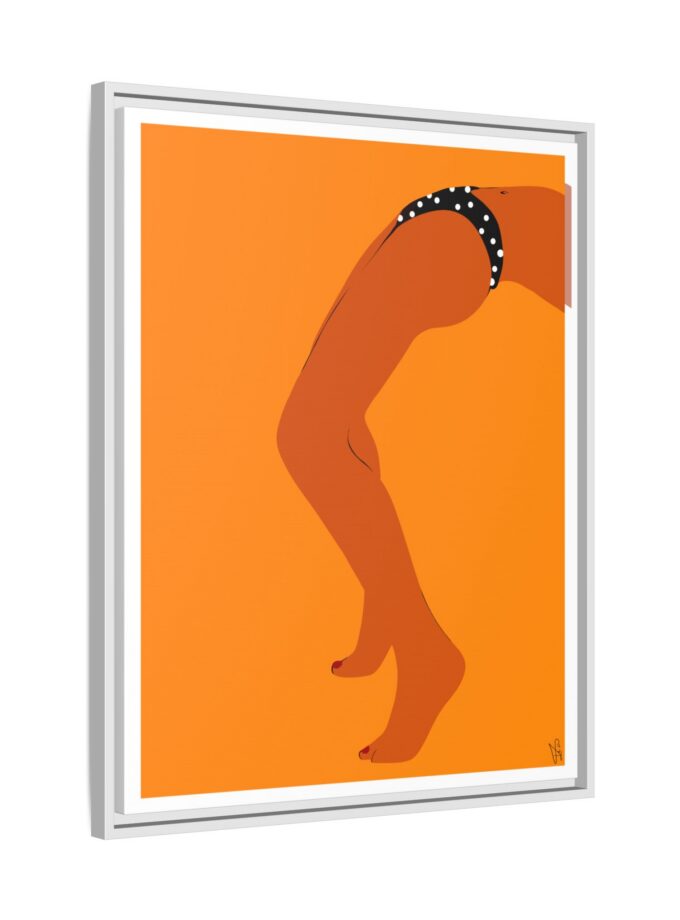 Sun Bath Canvas, Framed