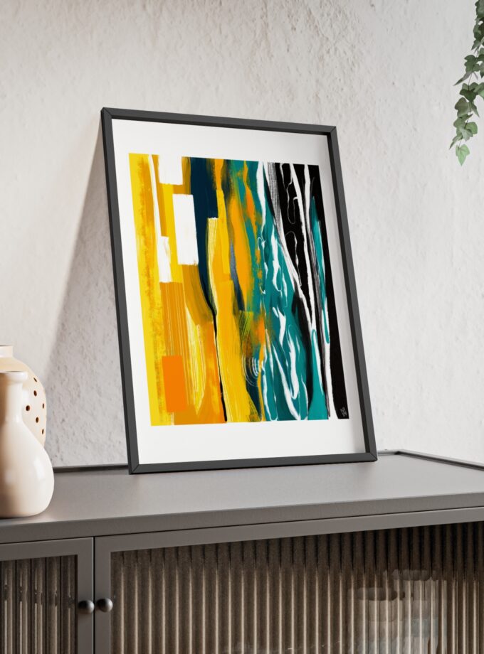 Midnight Swim Poster, Framed