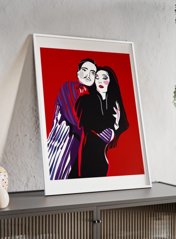 90' Bloody Halloween Poster, Framed