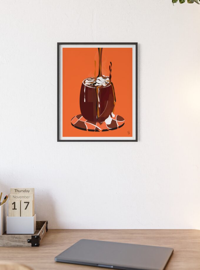 Hot Chocolate Poster, Framed