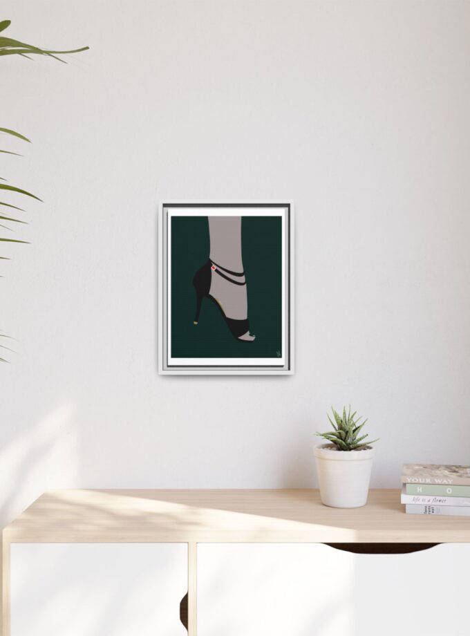 Emerald Canvas, Framed