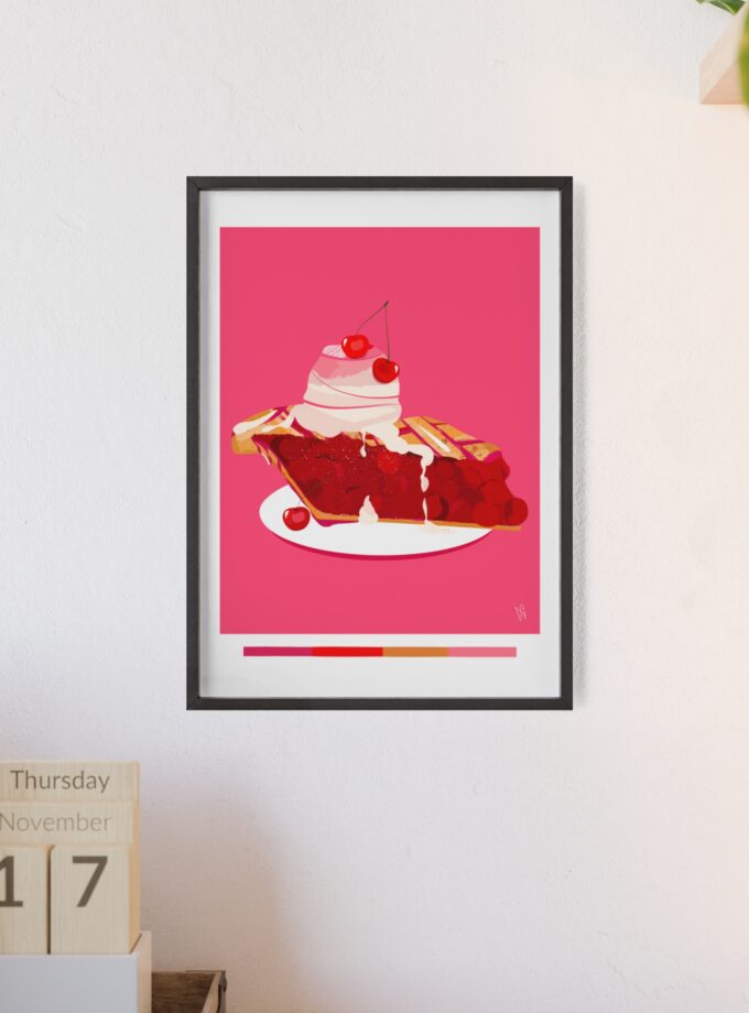 Cherry Pie Poster, Framed