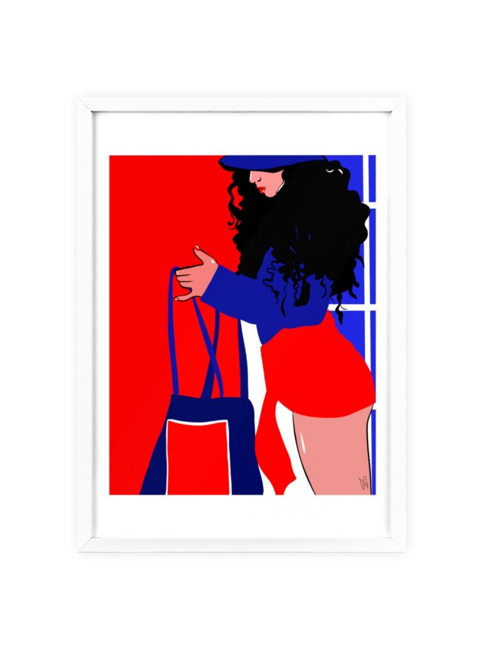 Beach Day Poster, Framed