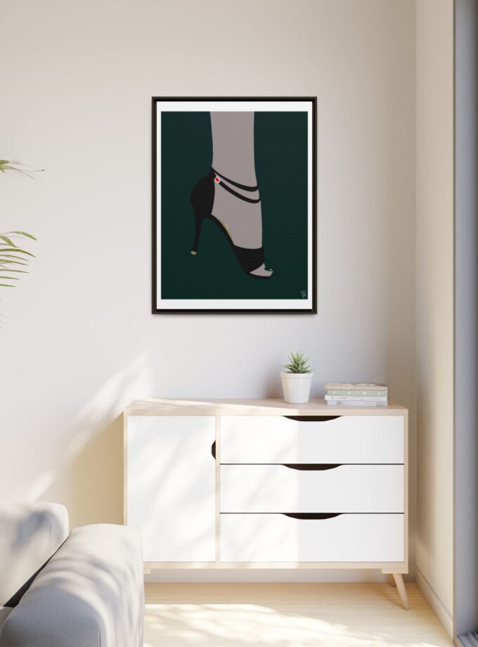 Emerald Canvas, Framed
