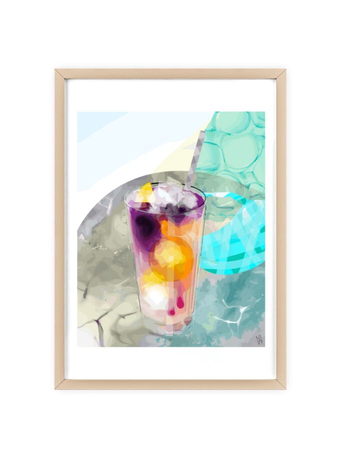 Lemonade In Zagreb Poster, Framed