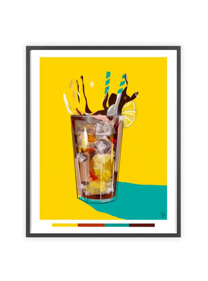 Splash Poster, Framed