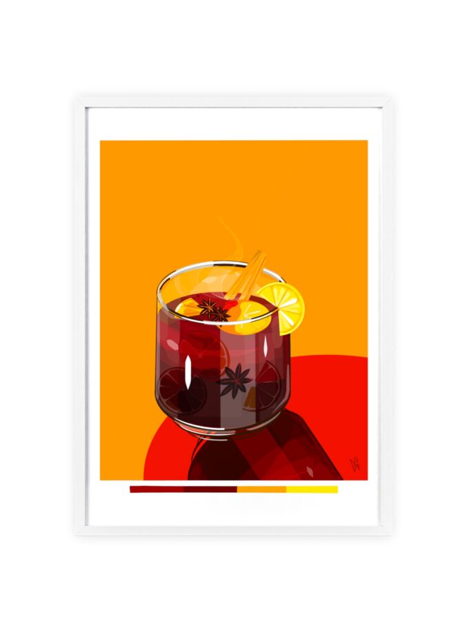 Mulled Wine Poster, Framed