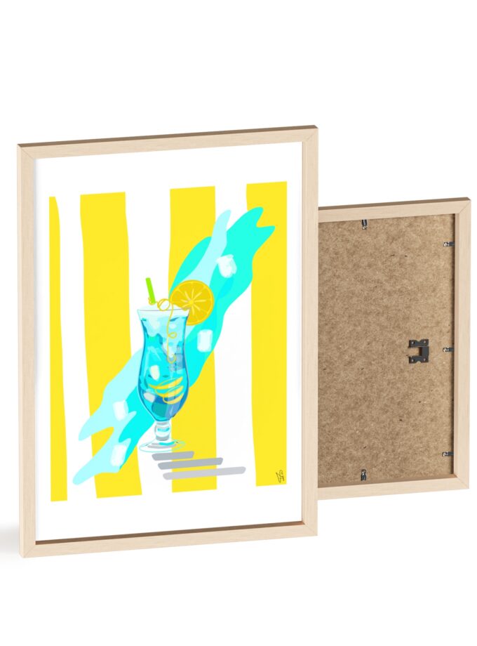 Blue Lagoon Poster, Framed