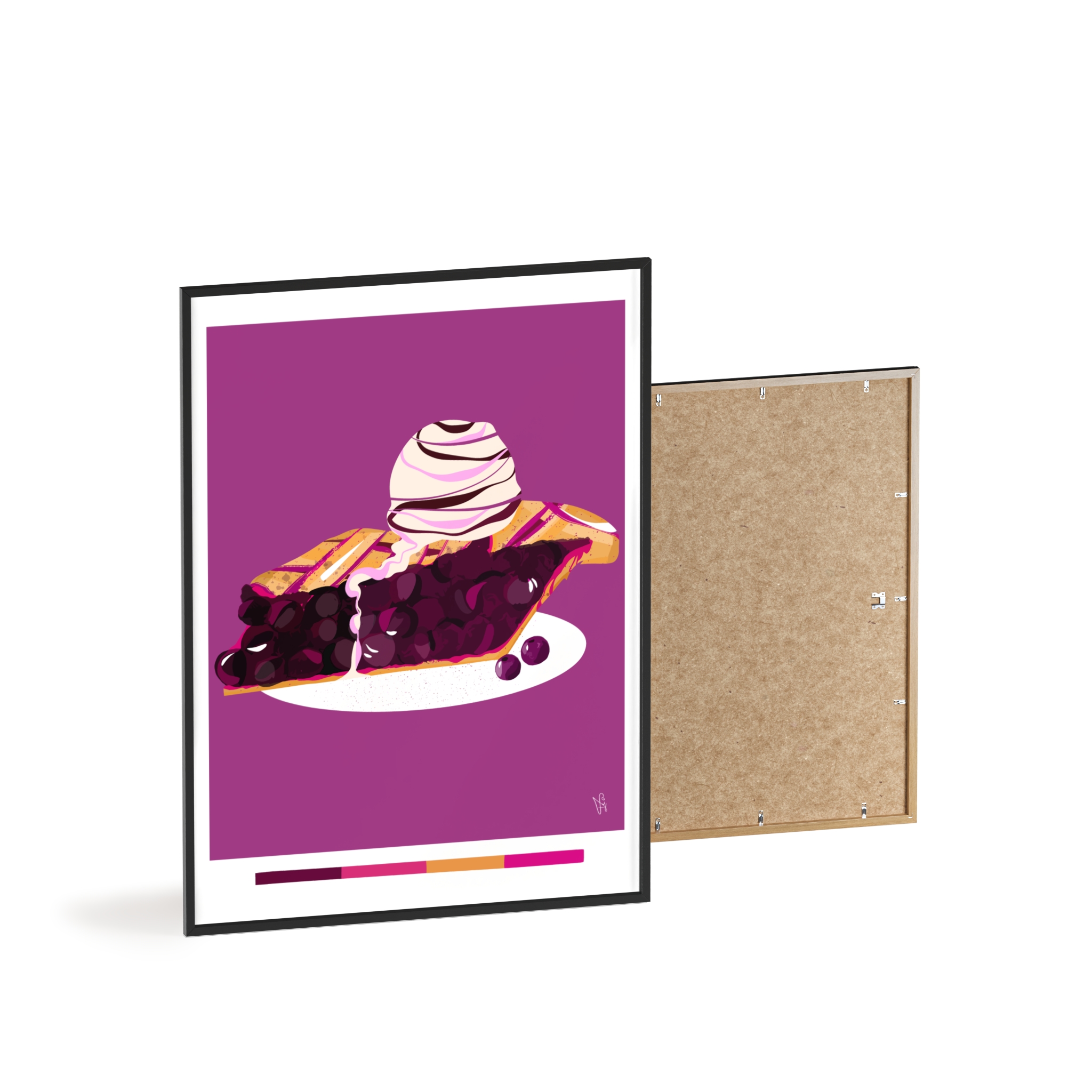 Blueberry Pie Poster, Framed - Image 18