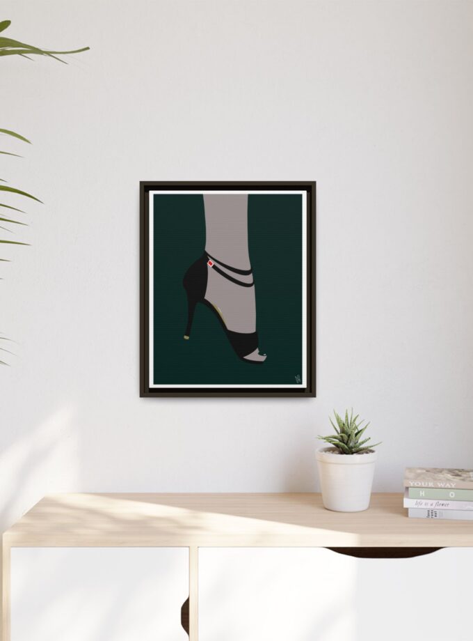 Emerald Canvas, Framed