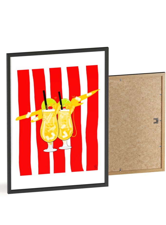 Pina Colada Poster, Framed