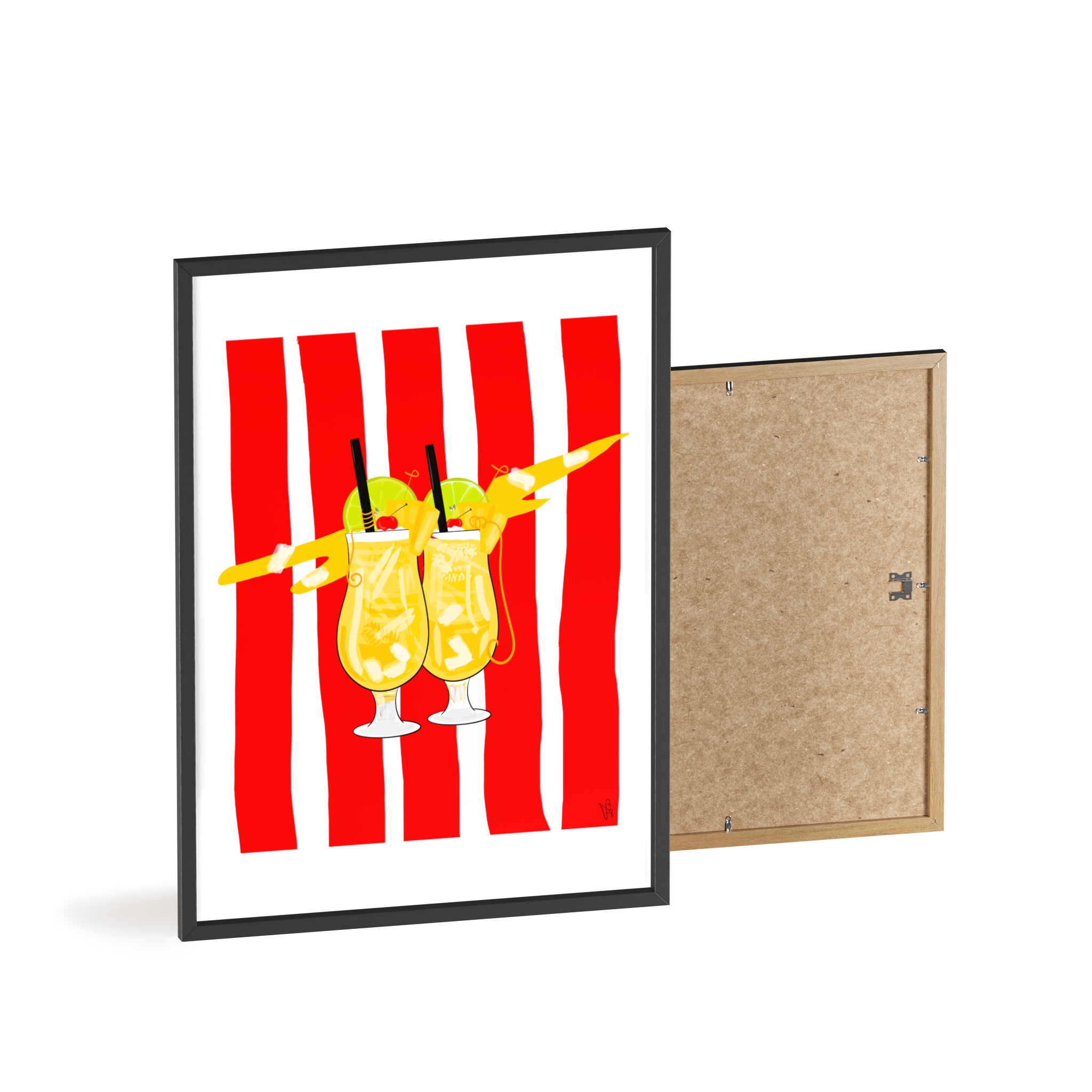 Pina Colada Poster, Framed - Image 50