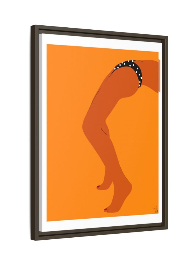 Sun Bath Canvas, Framed