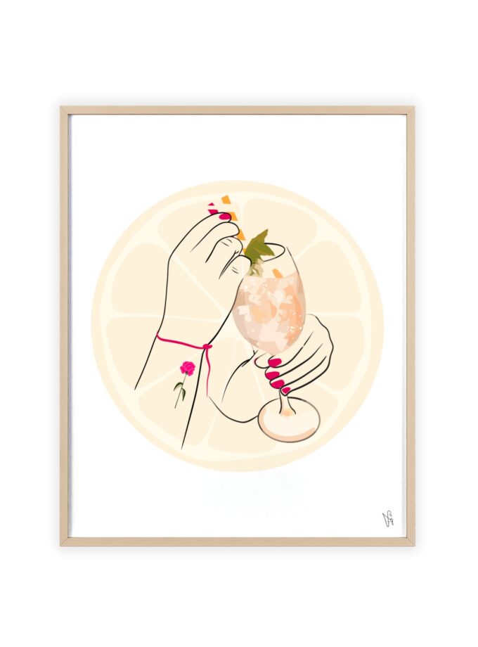 A Toast To Friendship Poster, Framed