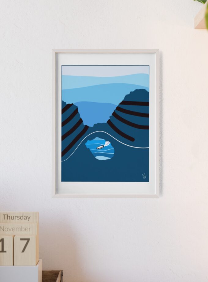 Sky Is Bright Poster, Framed