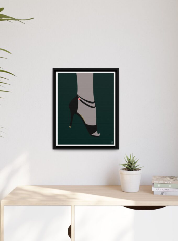 Emerald Canvas, Framed