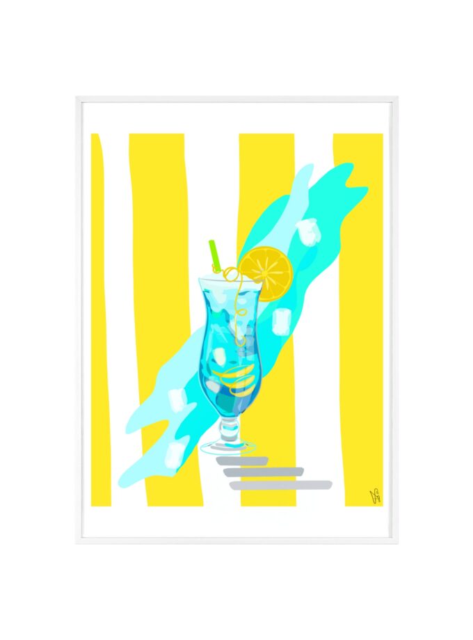 Blue Lagoon Poster, Framed