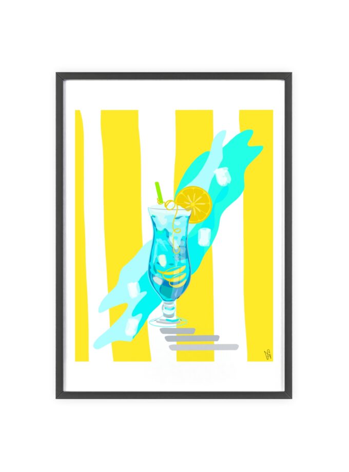 Blue Lagoon Poster, Framed