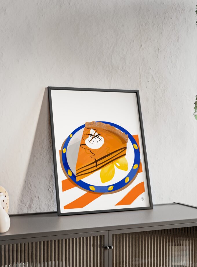Pumpkin Pie Poster, Framed